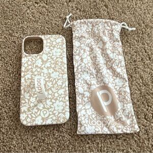 Loopy Case Cream Floral iPhone Case (iPhone 13 6.1 inch screen).